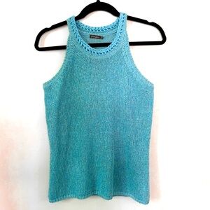 J. McLaughlin High Neck Halter Sleeveless Sweater